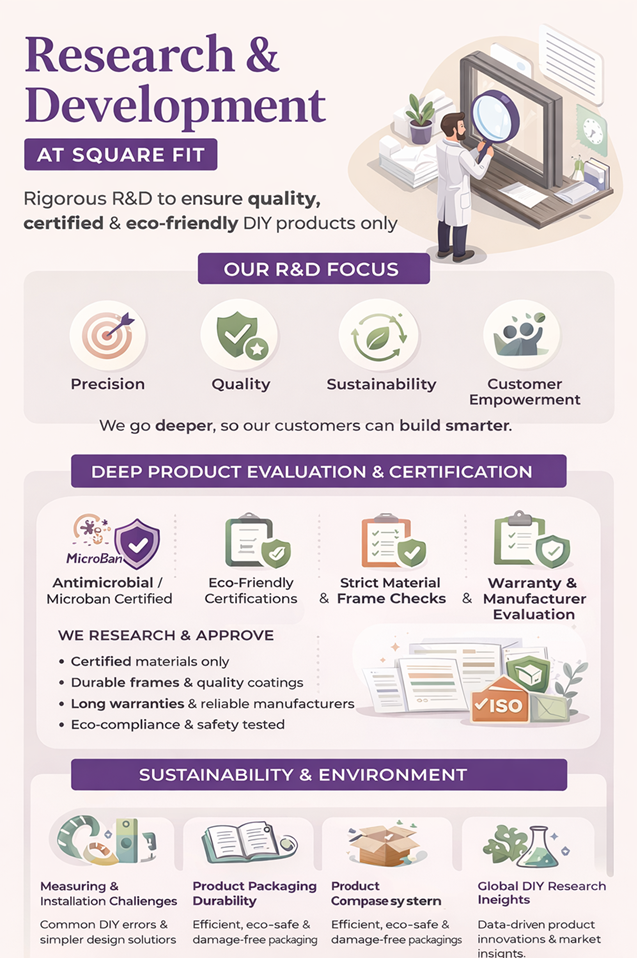 Research & Development at Square Fit – Quality, Certified & Eco-friendly DIY Products